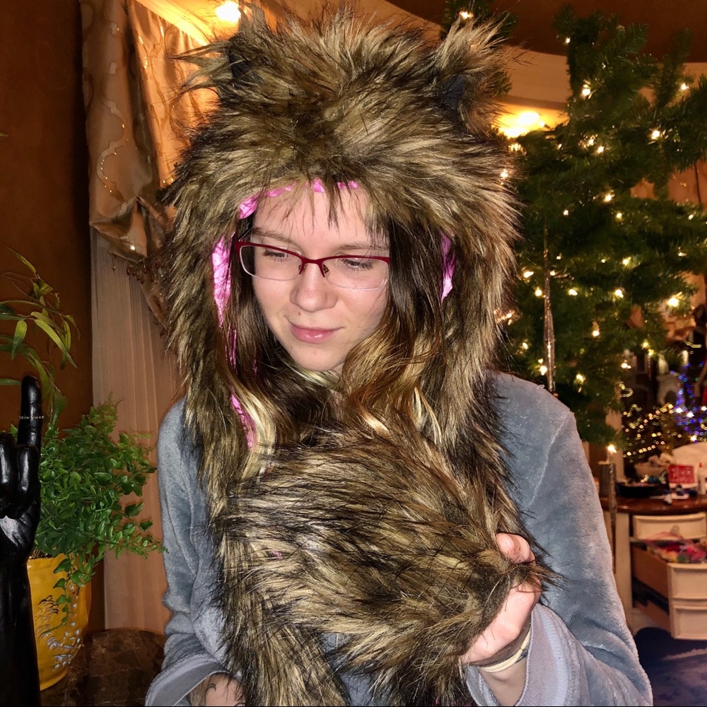 Fuzzy Paw Hat - image 1